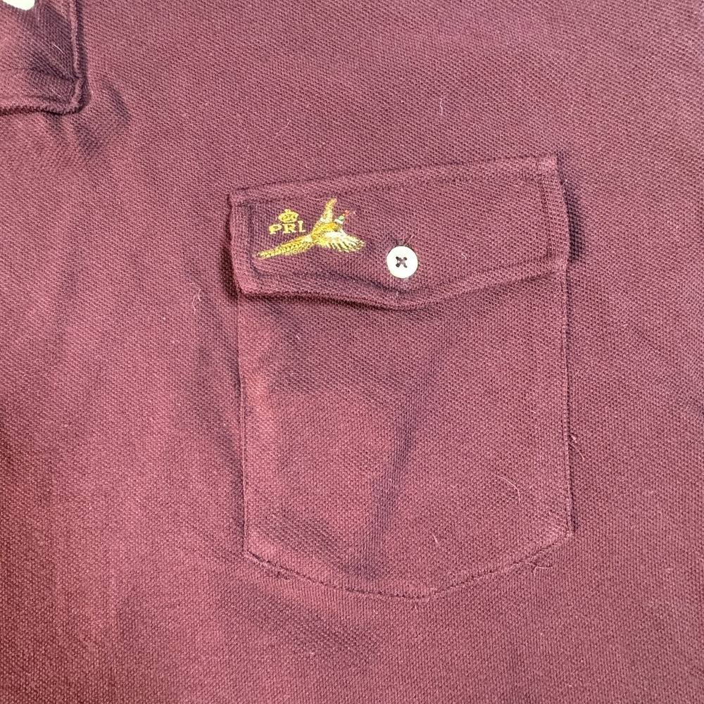 Rare NWT VTG POLO RALPH LAUREN Embroidered Pheasant Pocket Rugby Polo - Picture 2 of 9